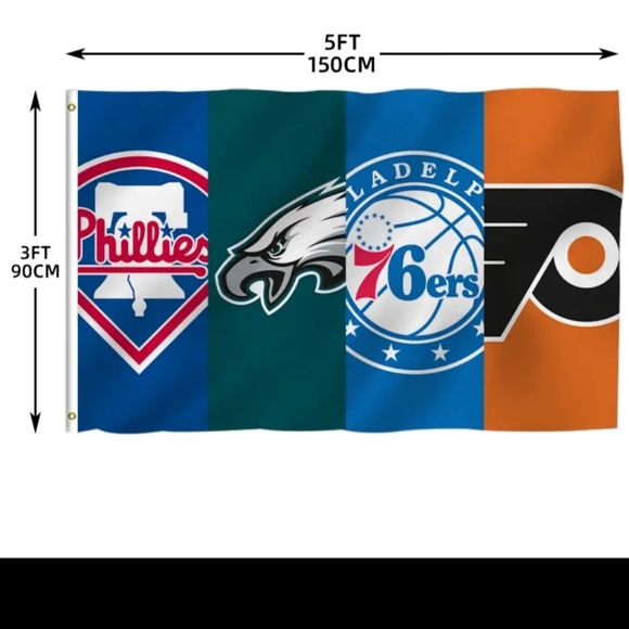 Philadelphia Eagles Flag 5ft X 3ft - Picture 2 of 4